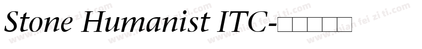 Stone Humanist ITC字体转换